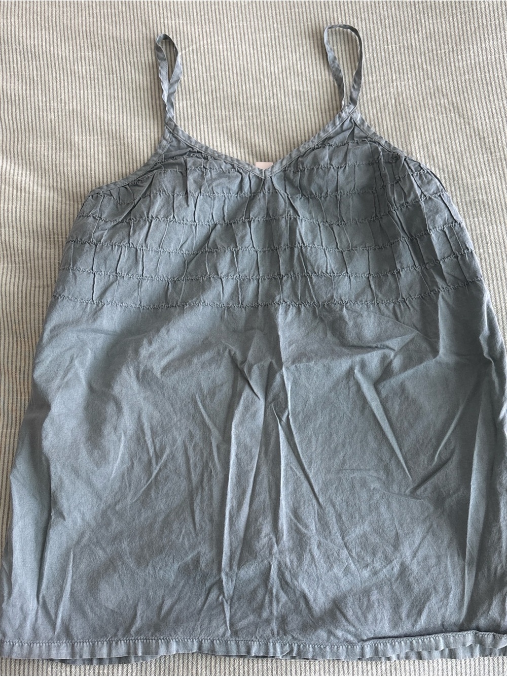 Mossimo Supply Co. Light Blue Smocked Cami Tank